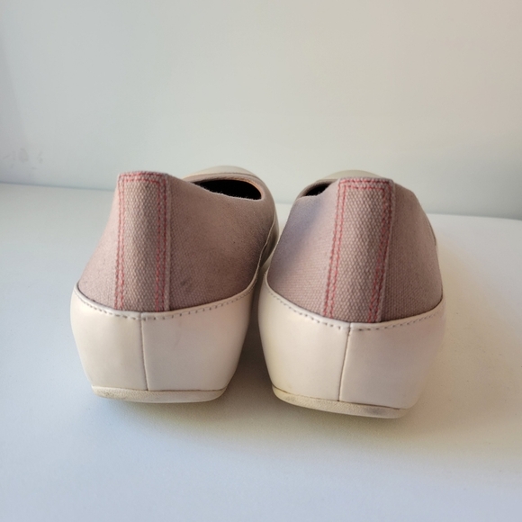 Fitflop canvas and leather taupe flats size EU 42 US 10 - Picture 3 of 6